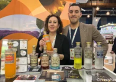 Leonella Conioli e Piercristian Elettrico, responsabili settore marketing dell'azienda di liquori Distilleria elettrico