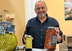 Francesco Vastola titolare del marchio Maida del brand produce trasformati di pomodoro e ortaggi selezionati e curati nel packaging.