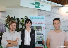 Francesco Lombardo (Acquaponic Desing), Samantha Morselli e Yuri Marchesi di Europrogress. 
