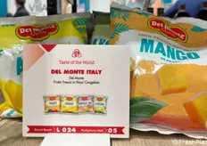 Premiata per l'innovazione la linea di frutta surgelata a marchio Del Monte nei dusti di: mango, ananas, tropical mix e avocago