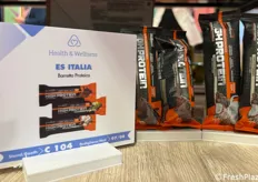 ES Italia: Barretta vegan proteica lavorata con granella di cocco e cioccolato fondante