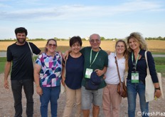 Da sinistra Rodrigo Vargas, Simona Facchin e Daniela Farinelli (Università di Perugia); Romano Roncasaglia, Giulia Battistini e Sandra Laghi della Battistini Vivai