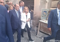 Presente all'inaugurazione dell'Expo 2024 - Divinazione, G7 si Siracusa, anche la Presidente del Consiglio dei Ministri, Giorgia Meloni.