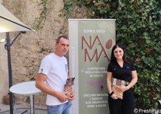 Giampiero Tiralongo e Francesca Caruso di NA.MA srl, azienda specializzata nella produzione e commercializzazione di mandorle 