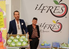 Prima esposizione fieristica per ILFRES e ILFRES Espana. Allo stand, Raffaele Lasciarrea e Simone Grippa. La lattuga Iceberg tra i prodotti di punta dell'azienda