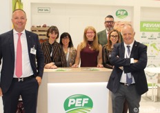 Il team di PEF Srl. Il manager Massimo Pavan, commenta: "È tangibile la crescita di questa fiera, con continuo miglioramento delle aree espositive".