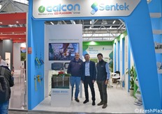 Allo stand Galcon Sentek: Nick Ktoris, Paolo Antini e Tommaso Cesaretti