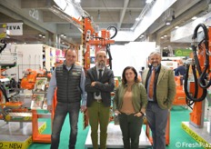 Il team della ditta Rinieri di Forlì, presente in fiera con il consorzio Cermac 