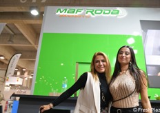 Allo stand Maf Roda: Maria Luisa Leardini e Alessia Montevecchi