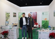 Christian  Benedetti ed Emanuele Bascietto allo stand di Koppert