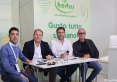 Il team di Bio Hortus in fiera. Secondo da sx. Antonio Morreale, CEO.