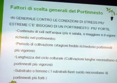 Rocco Parisella ha presentato i fattori principali per la scelta del portinnesto come tecnica alternativa di coltivazione.
