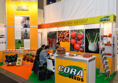 Lo stand della ditta sementiera italiana Cora Seeds.