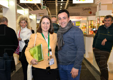 Rossella Gigli incontra Michele Sodano di Ortofrutticola Mele, in visita alla fiera di Berlino.