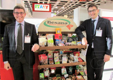 Renato de Goyzueta (marketing manager) e Riccardo Calcagni (amministratore delegato) dell'azienda Besana, specializzata nel business della frutta secca e a guscio.