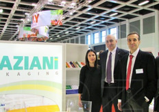 "Roberta Cristaldi, Roberto e Stefano Graziani, Marco Garavini della Graziani Packaging. "Speriamo che sia un anno al top"."