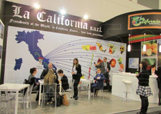 Stand Gruppo La California, societa' campana specializzata in logistica, confezionamento e commercializzazione di prodotti ortofrutticoli.