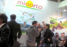 "Lo stand della bergamasca Mioorto, specialista in IV gamma e per questo inserita nel percorso a tema "Convenience Route" del Fruit Logistica."