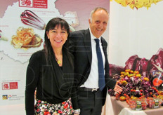 "Il Pomodoro di Pachino IGP fa squadra con il Radicchio di Chioggia IGP. In foto: Massimo Pavan (vice presidente del Consorzio di Chioggia) e la moglie Cristina. "Anche due prodotti distanti 1.500 km possono avere problematiche e obiettivi uguali"."