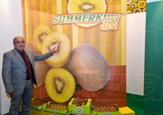 Giampaolo Dal Pane di Summerkiwi ha presentato in fiera il giallo Dori'.