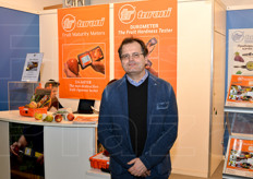 Enrico Turoni nel suo stand della TR Turoni.