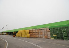 Una panoramica del corpo principale dell'impianto di lavorazione in via Bologna, a Ferrara (FE).