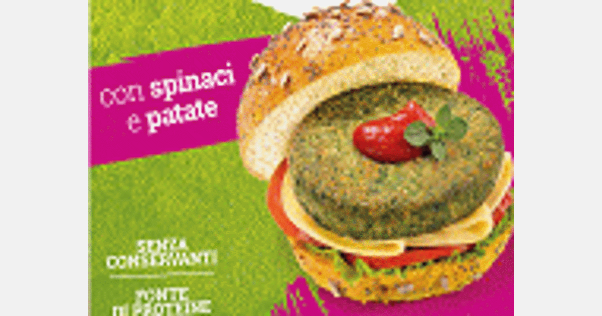 Hamburger vegetariano di spinaci e patate